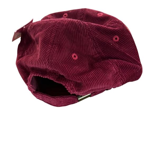 Simply Southern Dark Red Corduroy Dog Appliqué Baseball Cap Hat NWT - Picture 4 of 7